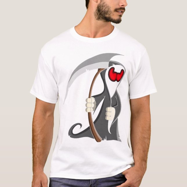 Camiseta esqueleto de la muerte de Halloween (Anverso)