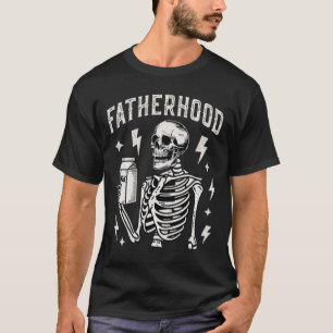 Camiseta Esqueleto De La Paternidad Sólo Un Papá Con La Lec