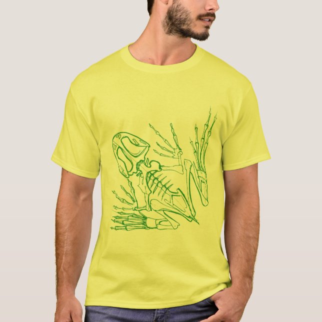 Camiseta esqueleto de la rana (Anverso)