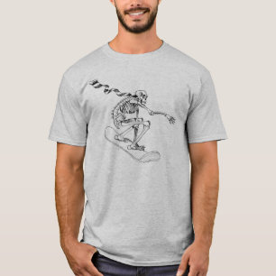 Camiseta Esqueleto de la snowboard