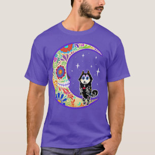 Camiseta Esqueleto de Malamute Dia de Los Muertos 