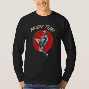 Camiseta Esqueleto de Muay Thai Esqueleto de Muay Thai Esp