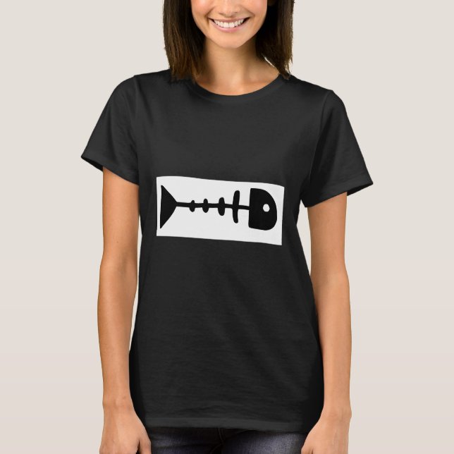 Camiseta Esqueleto de peces muertos (Anverso)