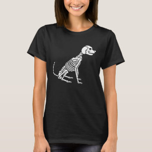 Camiseta Esqueleto de perro Mascota de Halloween Horror Cac