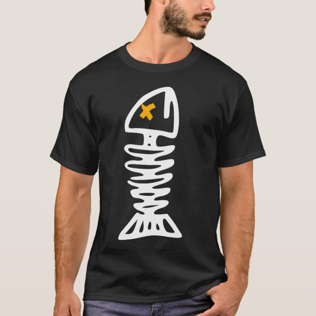 Camiseta Esqueleto de pez (Anverso)