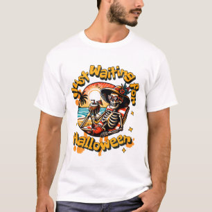 Camiseta Esqueleto de Playa Summerween en Halloween Tropica