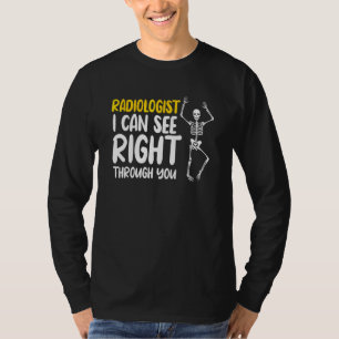 Camiseta Esqueleto de radiólogo Radiología Imágenes Médicas