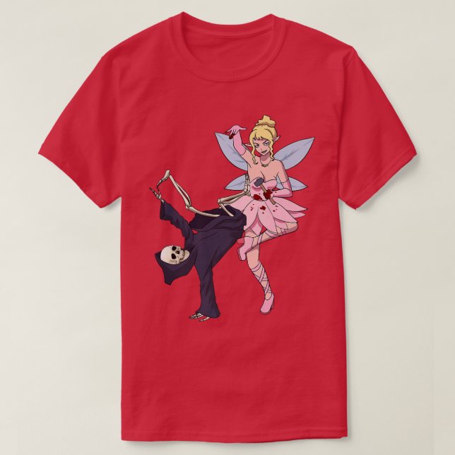 Camiseta Esqueleto de rastrillo de ladrillo de ladrón de di (Diseño del anverso)