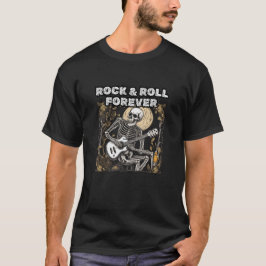 Camiseta Esqueleto de Rock and Roll Forever
