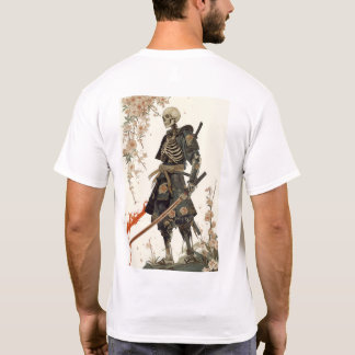 Camiseta Esqueleto de Samurai en la tradicional armería jap