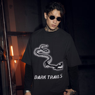 Camiseta Esqueleto de serpientes en senderos oscuros en el 