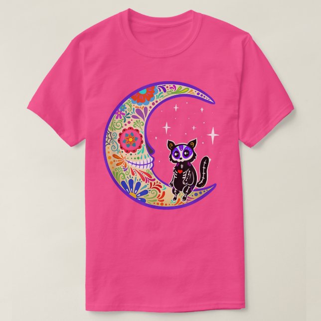 Camiseta Esqueleto de Sugar Glider Dia de Los Muertos  (Diseño del anverso)