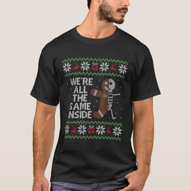 Camiseta Esqueleto de Ugly Gingerbread (Anverso)
