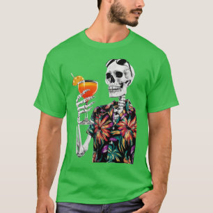 Camiseta Esqueleto de verano Aperol Spritz regalo de vacaci