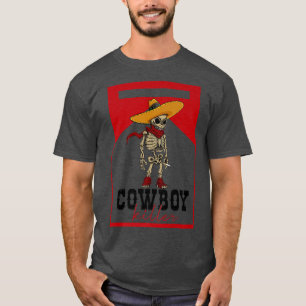 Camiseta Esqueleto del Asesino Cowboy del Sur del País Occi