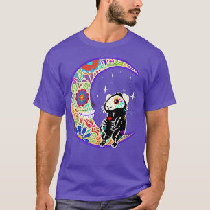 Camiseta Esqueleto del cerdo guineano Dia de Los Muertos 