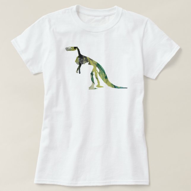 Camiseta esqueleto del claosaurus (Diseño del anverso)