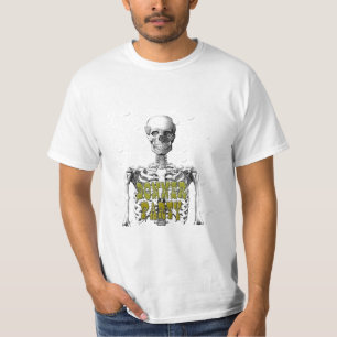 Camiseta esqueleto del fiesta del donner