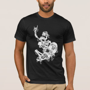 Camiseta esqueleto del monopatín