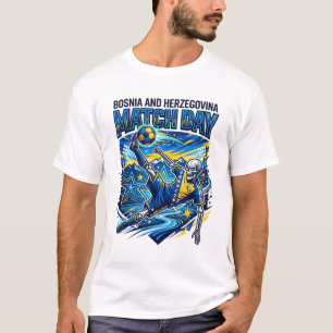 Camiseta Esqueleto Delantero Día de Partido de Bosnia y Her