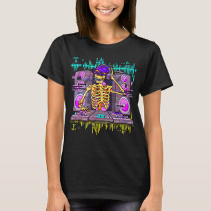 Camiseta Esqueleto Disc Jockey Maestro De Ceremonias Fiesta