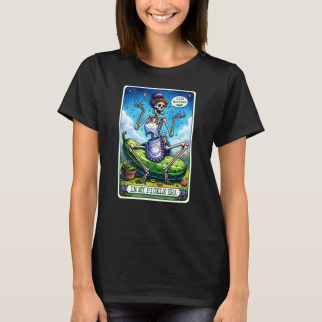 Camiseta Esqueleto divertidísimo de la tarjeta Tarot de la  (Anverso)
