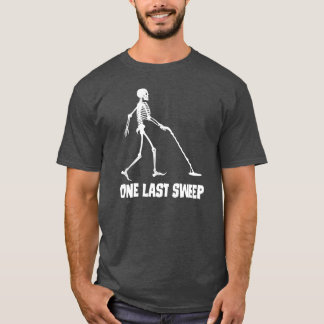 Camiseta Esqueleto Divertido Detectando Metales Un Último B