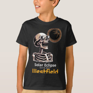 Camiseta Esqueleto Divertido Eclipse Solar Westfield Indian
