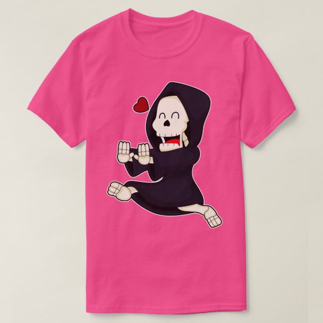 Camiseta Esqueleto en ejecución (Diseño del anverso)