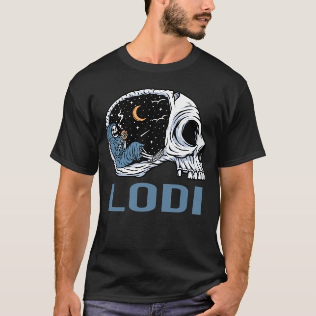 Camiseta Esqueleto escalofriante - Lodi (Anverso)