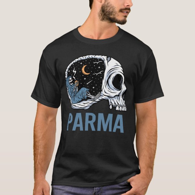 Camiseta Esqueleto escalofriante - Parma (Anverso)