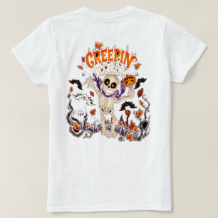 Camiseta Esqueleto espeluznante de Halloween