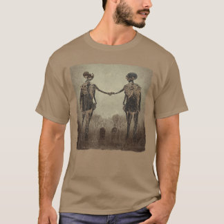 Camiseta Esqueleto espeluznante gana Estética Horror Gótico