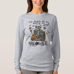 Camiseta Esqueleto Espeluznante -Hasta que la Muerte nos Se
