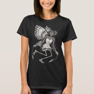 Camiseta Esqueleto gótico Hadas Grunge Fairycore Cottagecor