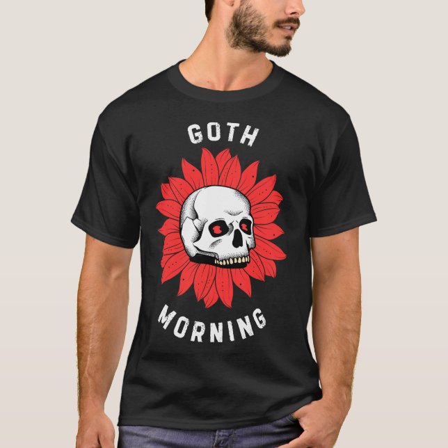 Camiseta esqueleto gótico humor negro (Anverso)