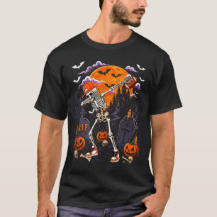 Camiseta Esqueleto haciendo dabbing disfraz de Halloween ju