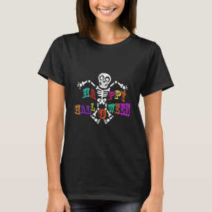 Camiseta esqueleto Halloween fresco Halloween