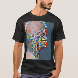 Camiseta Esqueleto humano Skull Resumen Anatomía arte orig