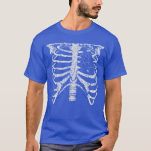 Camiseta Esqueleto Jaula de Costillas Horror Alt Goth Disfr