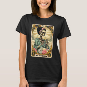 Camiseta Esqueleto La Madre Tejedora Carta de Tarot Tejedor