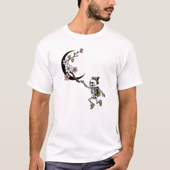 Camiseta Esqueleto Lunar (Anverso)