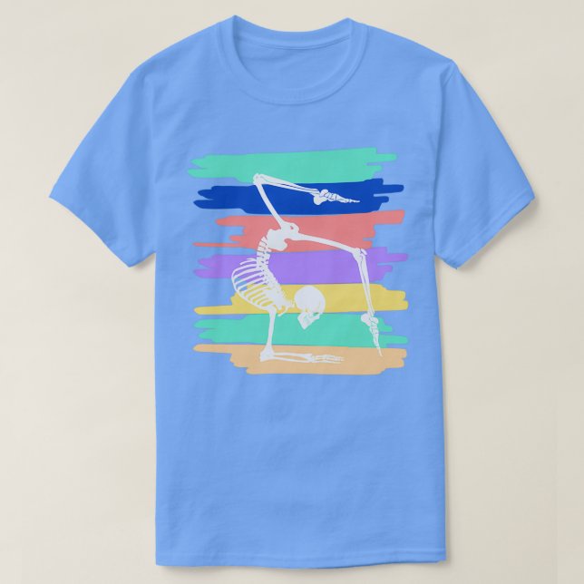Camiseta Esqueleto mediador de yoga (Diseño del anverso)
