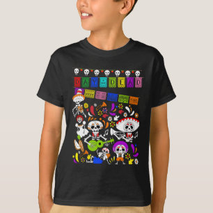 Camiseta Esqueleto Mexicano Divertido - Día De Los Muertos