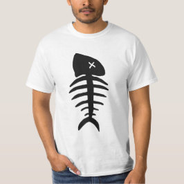 Camiseta esqueleto muerto de los pescados