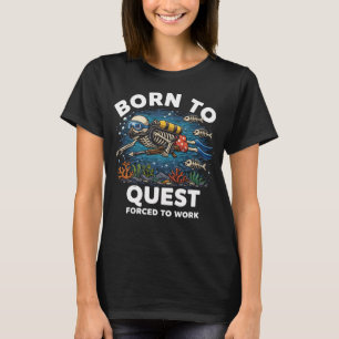Camiseta Esqueleto Nacido Para Buscar Skuba