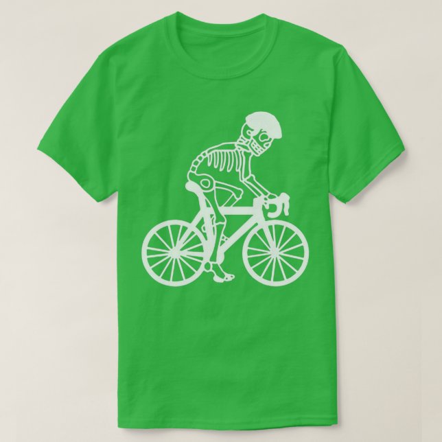 Camiseta Esqueleto para bicicletas (Diseño del anverso)