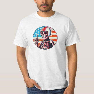 Camiseta Esqueleto patriótico