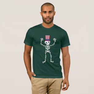 Camiseta Esqueleto patriótico