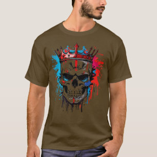 Camiseta Esqueleto Patriótico Skull Estados Unidos 4 De Jul
